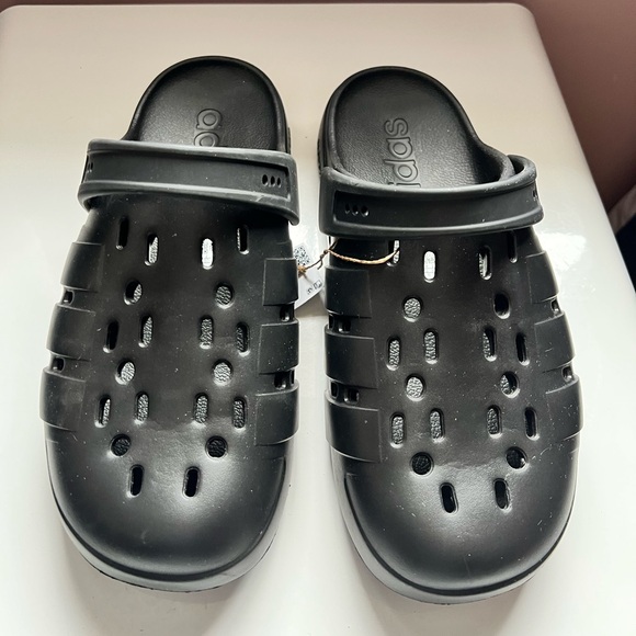 adidas Shoes - Adidas Adilette 2.0 Black Slip-On Clogs